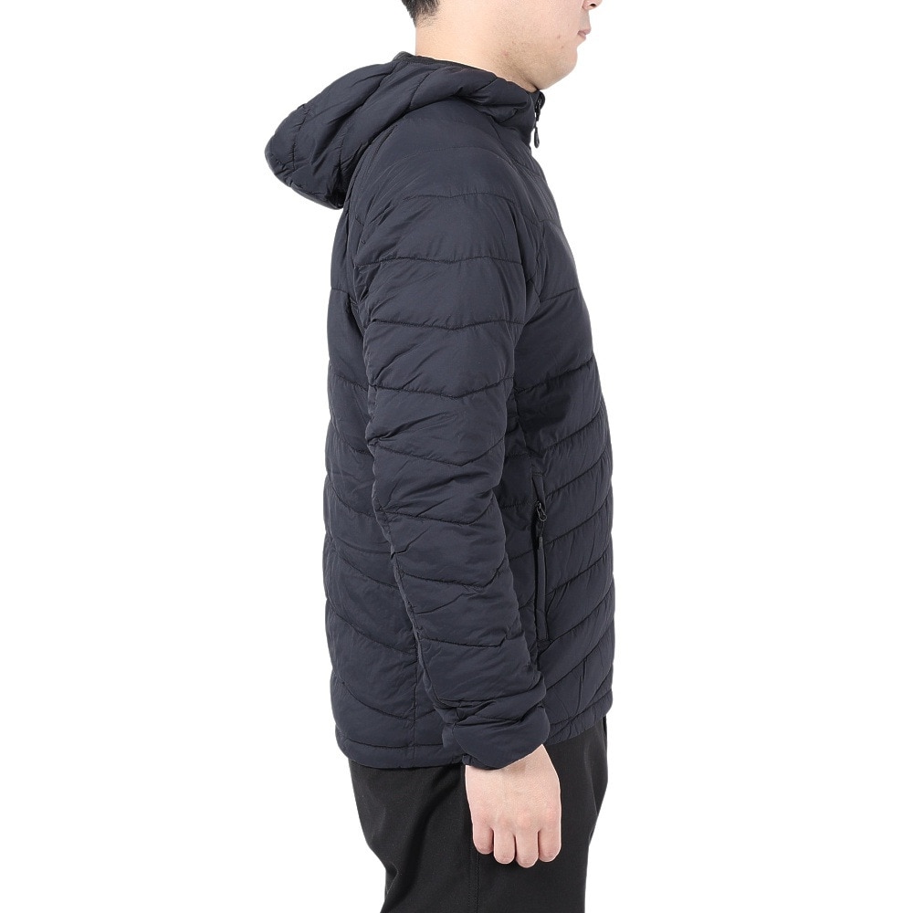 POLEWARDS（メンズ）アウター 中綿 ジャケット エクスコア サーマフラッシュV3 フーディー PW2QJN10 BLK ブラック 収納袋付