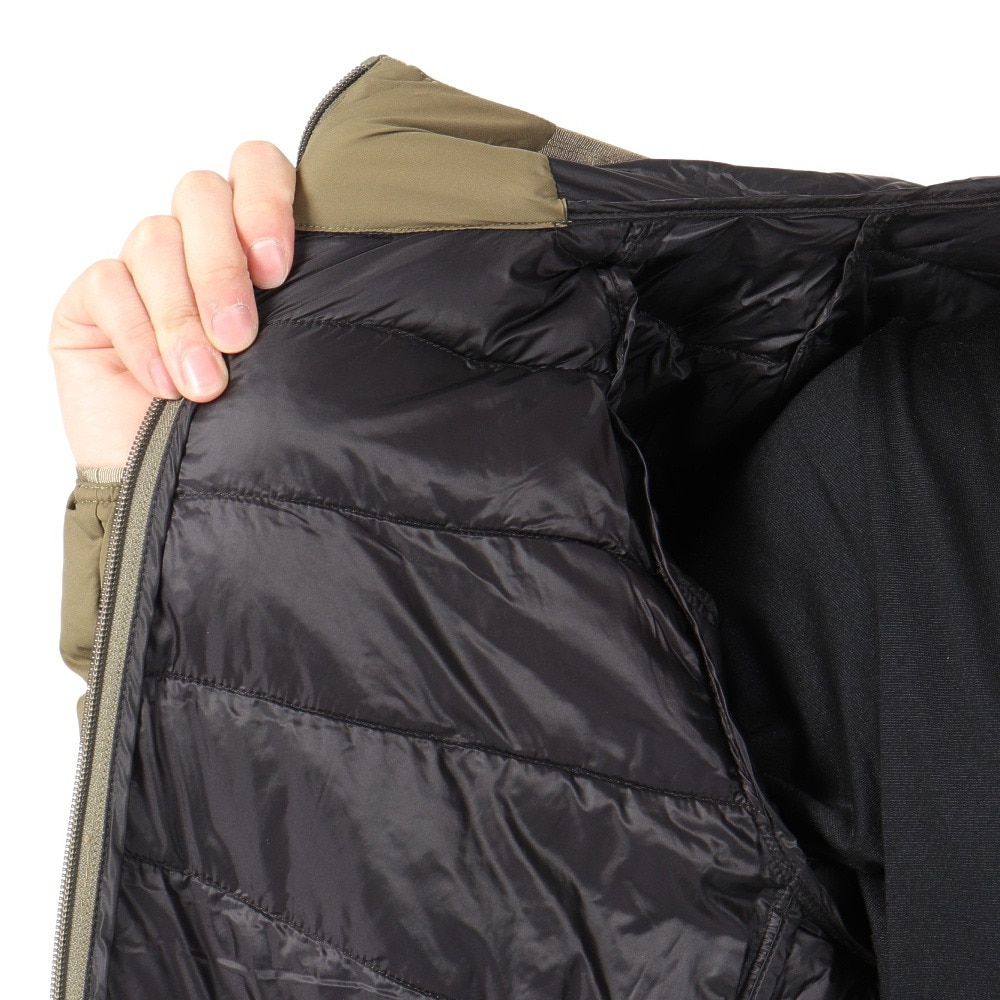 POLEWARDS（メンズ）ジャケット 中綿 アウターエクスコアサーマフラッシュV3フーディー PW2QJN10 KAK カーキ 収納袋付