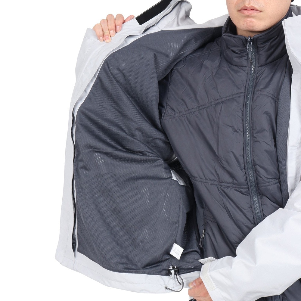シモン（simond）（メンズ）アウター 中綿 3in1 ジャケット 500 8817156 グレー 防水 耐久性 -10℃ マルチジャケット