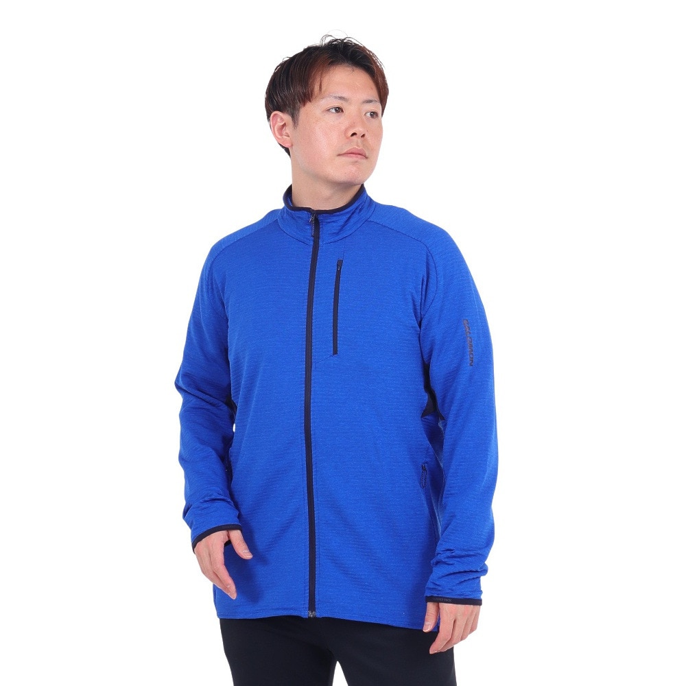 サロモン（SALOMON）（メンズ）アウター ミドルレイヤージャケット エッセンシャルライトウォーム LC2162800 ブルー