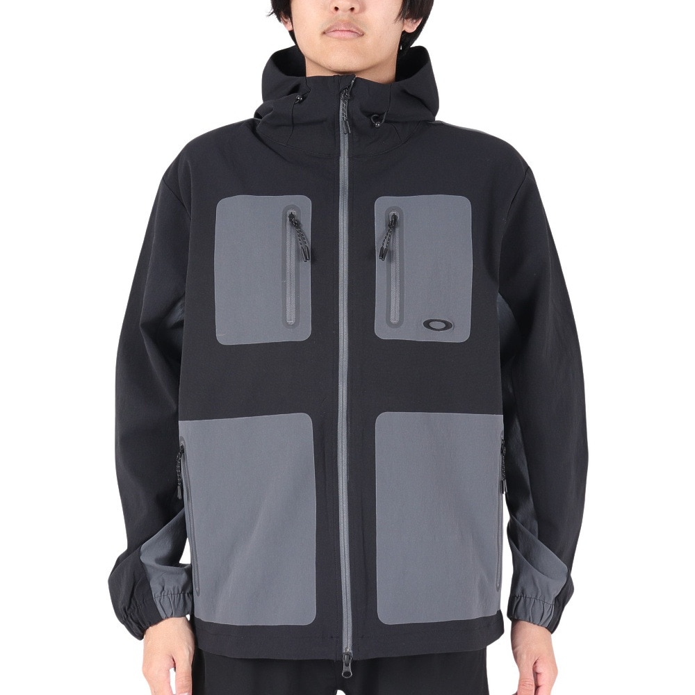 オークリー（OAKLEY）（メンズ）ジャケット アウター 4Way ストレッチ ラチチュード ドリルジャケット FOA404806-02E ブラック USサイズ