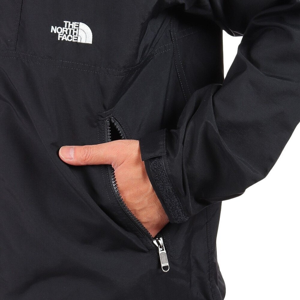 ノースフェイス（THE NORTH FACE）（メンズ）ジャケット アウター コンパクトジャケット フルジップ NP72230 K ブラック 収納袋付 マウンテンパーカ