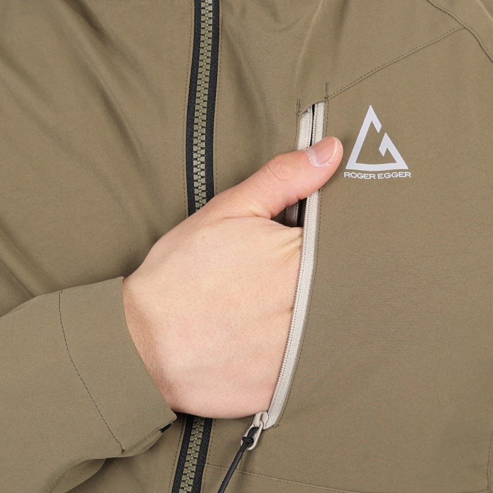 ロジャーエーガー（ROGEREGGER）（メンズ）ジャケット アウター BYFARDRY EX ソフトシェルジャケット RE2STN561016 OLIVE オリーブ