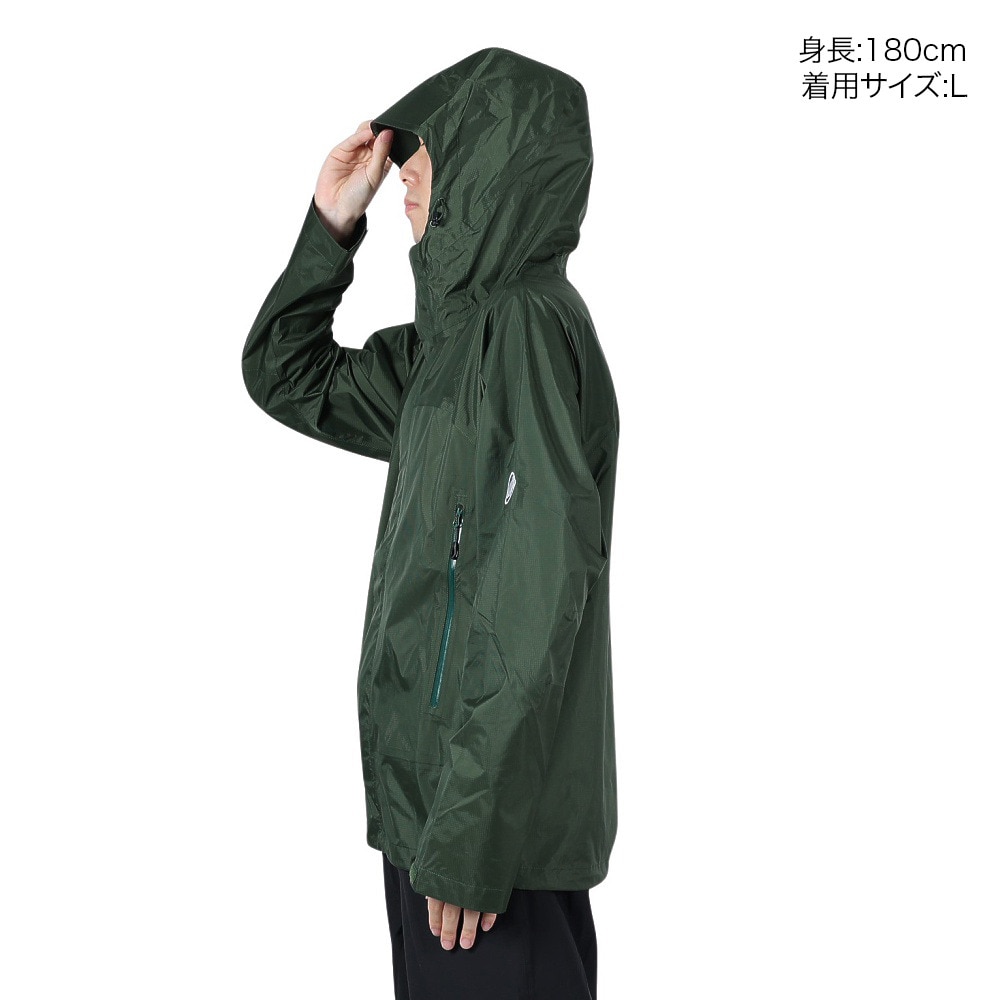 マムート（MAMMUT）（メンズ）ジャケット アウター マイクロレイヤー Microlayer 2.0 HS フーディジャケット 1010-28651-40135 ダークグリーン 収納袋付