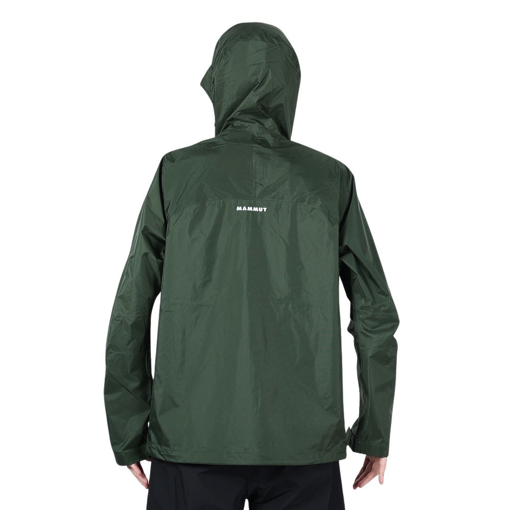 マムート（MAMMUT）（メンズ）ジャケット アウター マイクロレイヤー Microlayer 2.0 HS フーディジャケット 1010-28651-40135 ダークグリーン 収納袋付