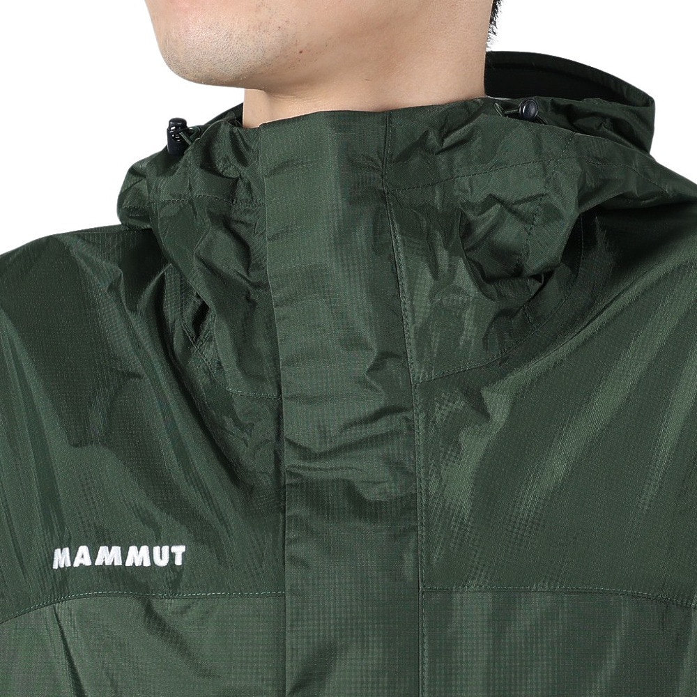 マムート（MAMMUT）（メンズ）ジャケット アウター マイクロレイヤー Microlayer 2.0 HS フーディジャケット 1010-28651-40135 ダークグリーン 収納袋付