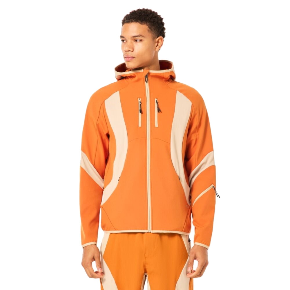 オークリー（OAKLEY）（メンズ）アウター ジャケット ラチチュード LATITUDE ARC JACKET FOA405420-52C オレンジ USサイズ 反射 フルジップ