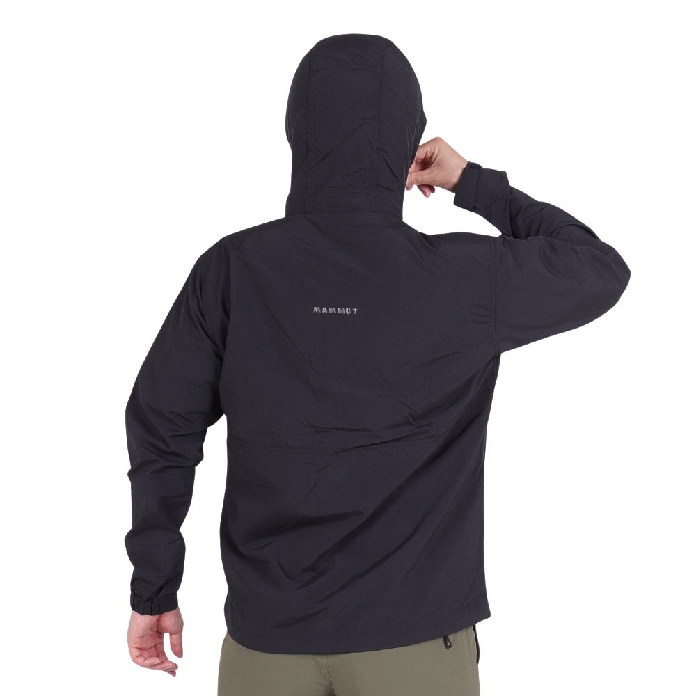 マムート（MAMMUT）（メンズ）アウター ウィンドブレーカー Hiking WB フーデッド ジャケット AF 1012-00391-0001 ブラック EUROサイズ 撥水