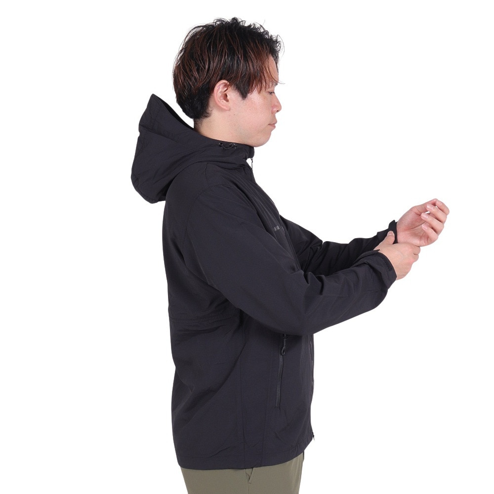 マムート（MAMMUT）（メンズ）アウター ウィンドブレーカー Hiking WB フーデッド ジャケット AF 1012-00391-0001 ブラック EUROサイズ 撥水