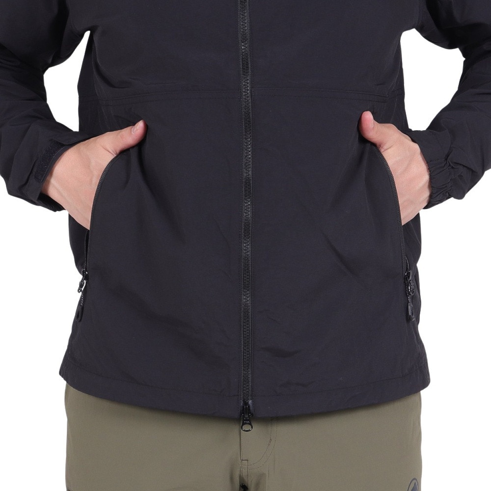マムート（MAMMUT）（メンズ）アウター ウィンドブレーカー Hiking WB フーデッド ジャケット AF 1012-00391-0001 ブラック EUROサイズ 撥水