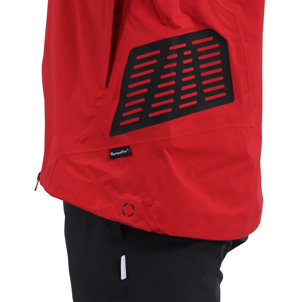 POLEWARDS（メンズ）ジャケット アウター SYMPATEX ストームガイドジャケット PW22JN04 RED 防水 防風 透湿