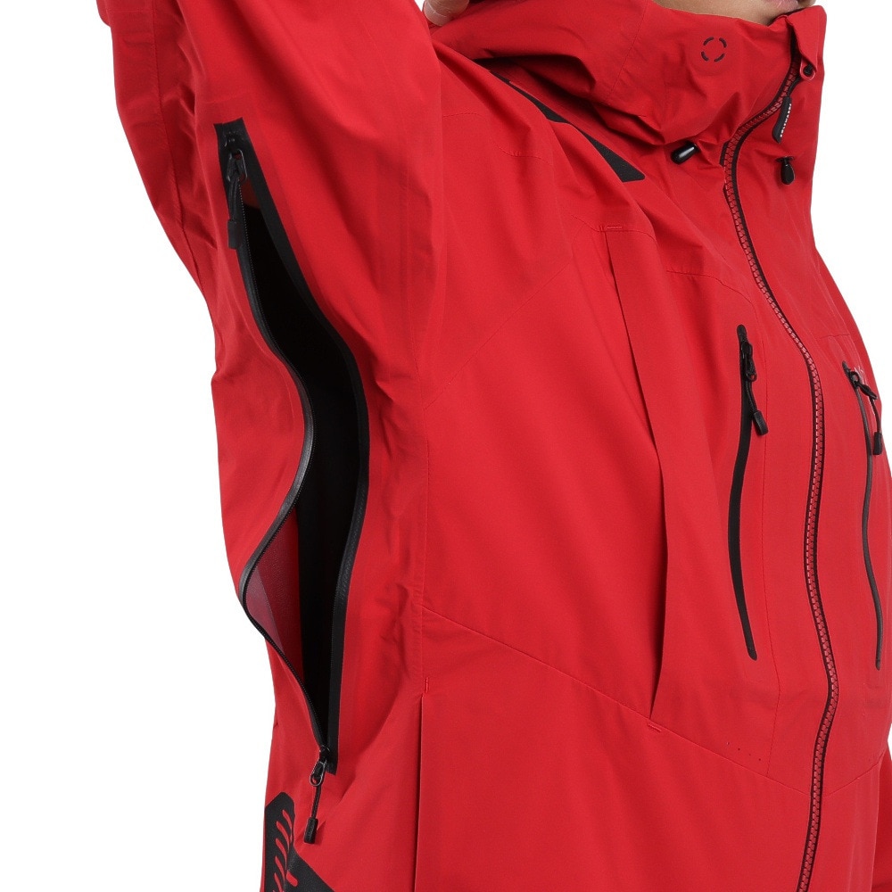 POLEWARDS（メンズ）ジャケット アウター SYMPATEX ストームガイドジャケット PW22JN04 RED 防水 防風 透湿