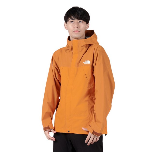 ⑥☆ノースフェイス☆NORTH FACE お洒落なオレンジ色のストライプ 