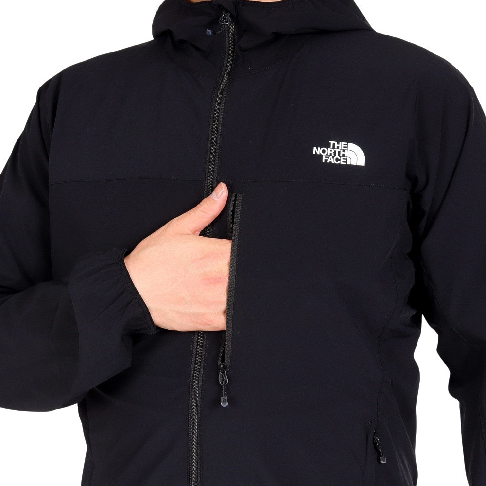 ザ・ノース・フェイス（THE NORTH FACE）（メンズ）ジャケット アウター マウンテンソフトシェルフーディ NP22401 K