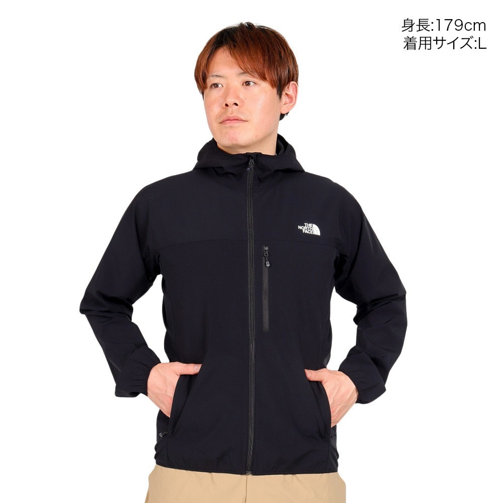 ザ・ノース・フェイス（THE NORTH FACE）（メンズ）ジャケット アウター マウンテンソフトシェルフーディ NP22401 K