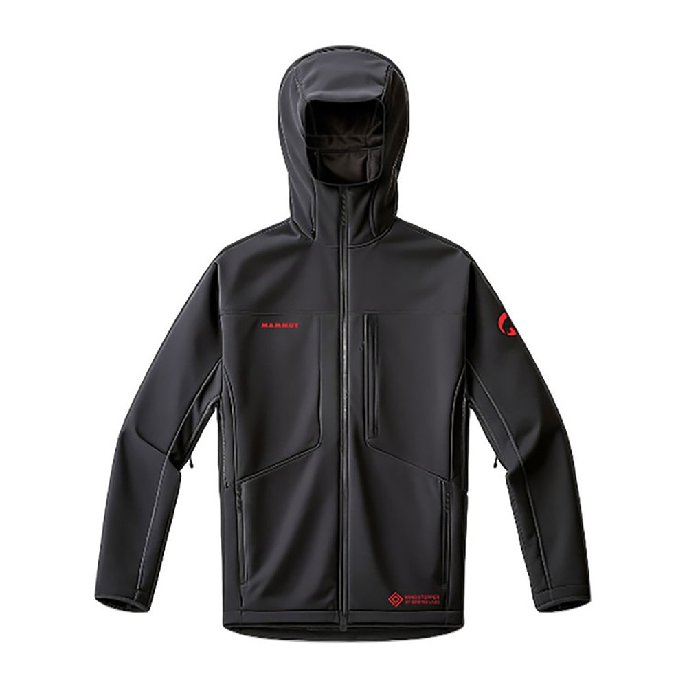 マムート（MAMMUT）（メンズ）ジャケット アウター アルティメイト 8 ソフトシェル フーデッド ジャケット アジアンフィット 1011-02890-0001 25イヤーズ