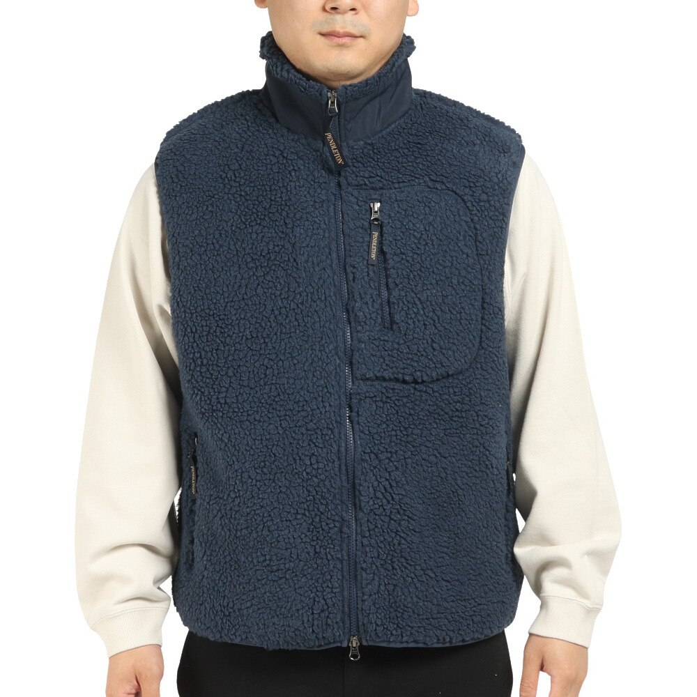 ペンドルトン（PENDLETON）（メンズ）ジャケット アウター ボア スタンドベスト Navy 2475-9017 10067 あったかベスト★★★