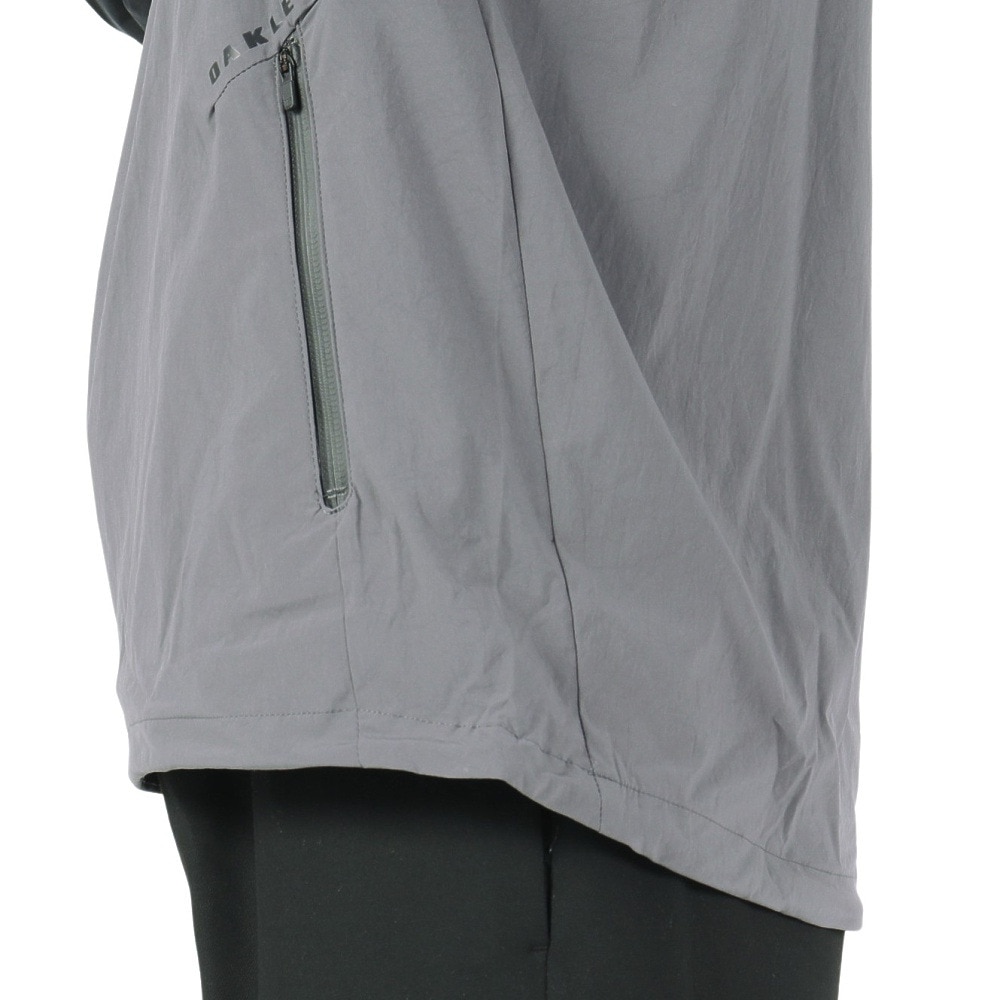 オークリー（OAKLEY）（メンズ）アウター ラチチュード アノラック LATITUDE ANORAK FOA404283-25N グレー 撥水 ハーフジップ