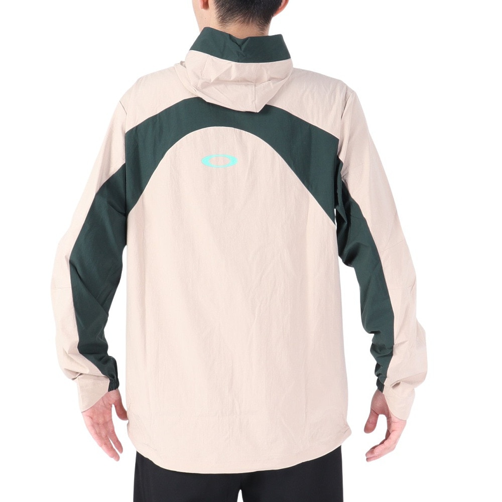 オークリー（OAKLEY）（メンズ）アウター ラチチュード アノラック LATITUDE ANORAK FOA404283 ベージュ USサイズ 撥水 ハーフジップ