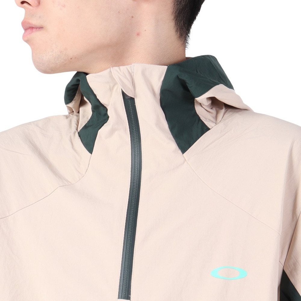 オークリー（OAKLEY）（メンズ）アウター ラチチュード アノラック LATITUDE ANORAK FOA404283 ベージュ USサイズ 撥水 ハーフジップ