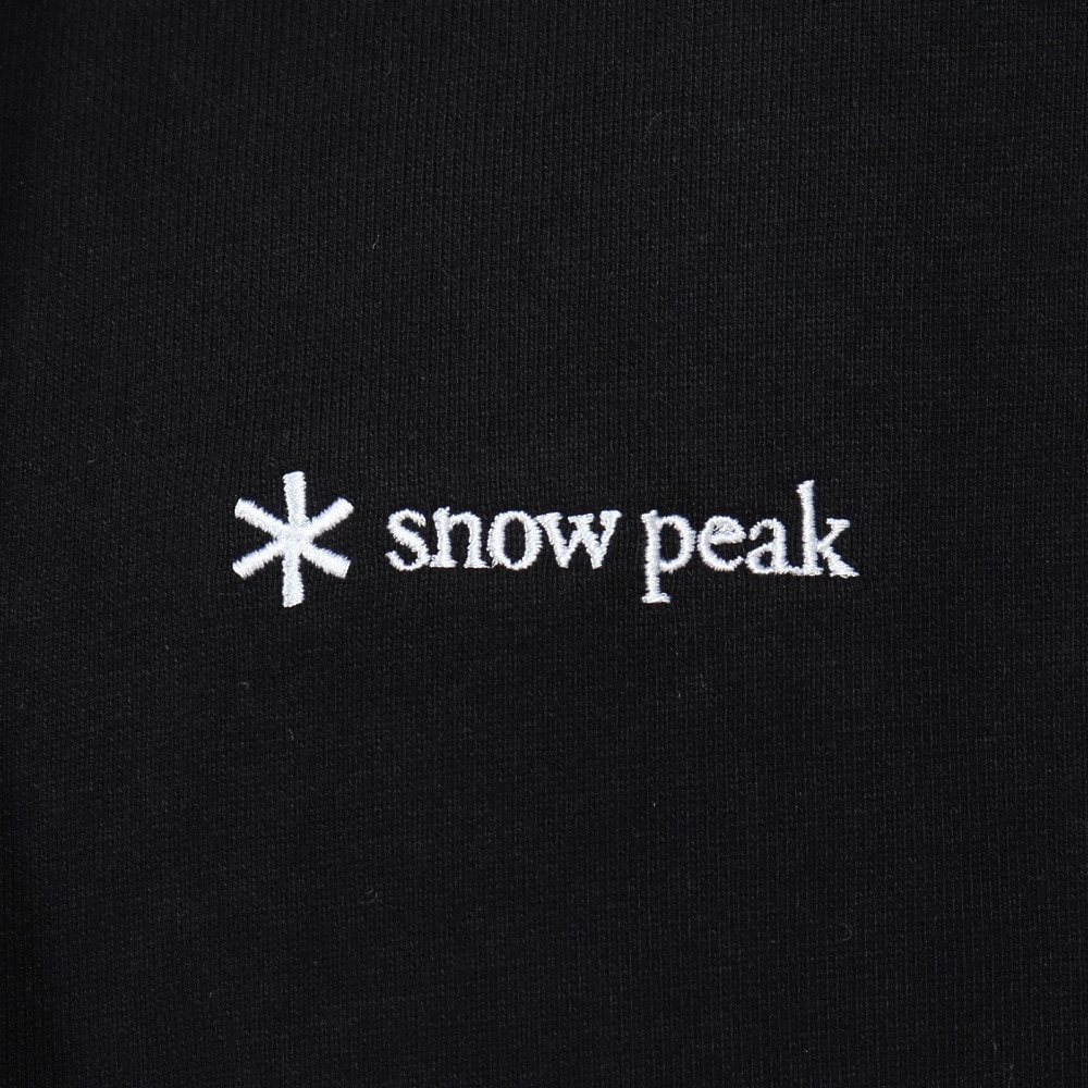 スノーピーク（snow peak）（メンズ）パーカー スウェット ロゴジップアップフーディー SPE-SW-23AU001 BK ブラック