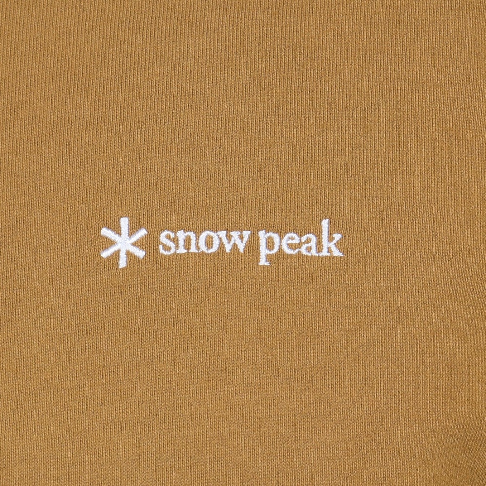 スノーピーク（snow peak）（メンズ）パーカー スウェット ロゴジップアップフーディー SPE-SW-23AU001 CY キャメル