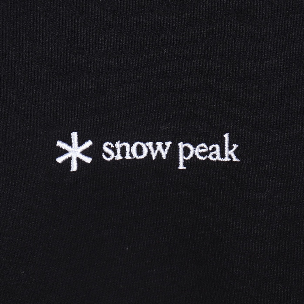 スノーピーク（snow peak）（メンズ）トレーナー スウェット ロゴスウェットプルオーバー SPE-SW-23AU002 BK ブラック