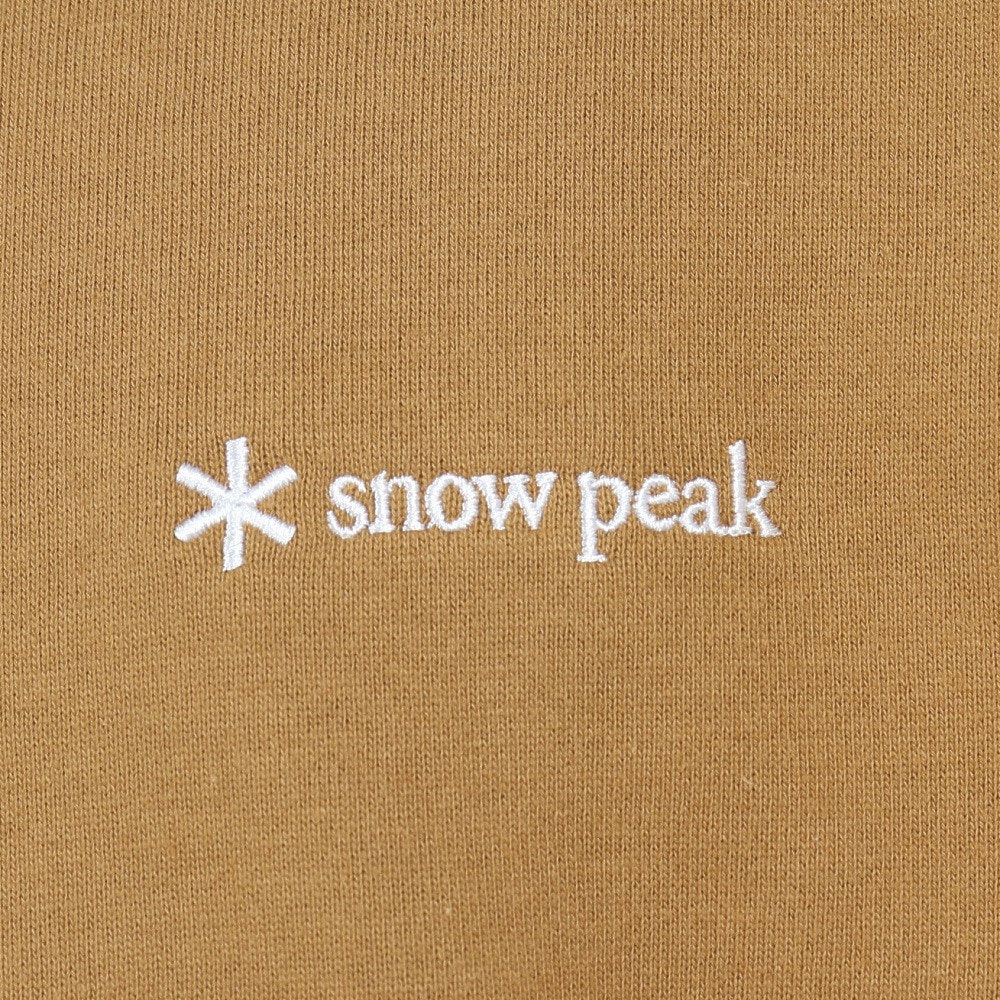 スノーピーク（snow peak）（メンズ）トレーナー スウェット ロゴスウェットプルオーバー SPE-SW-23AU002 CY キャメル