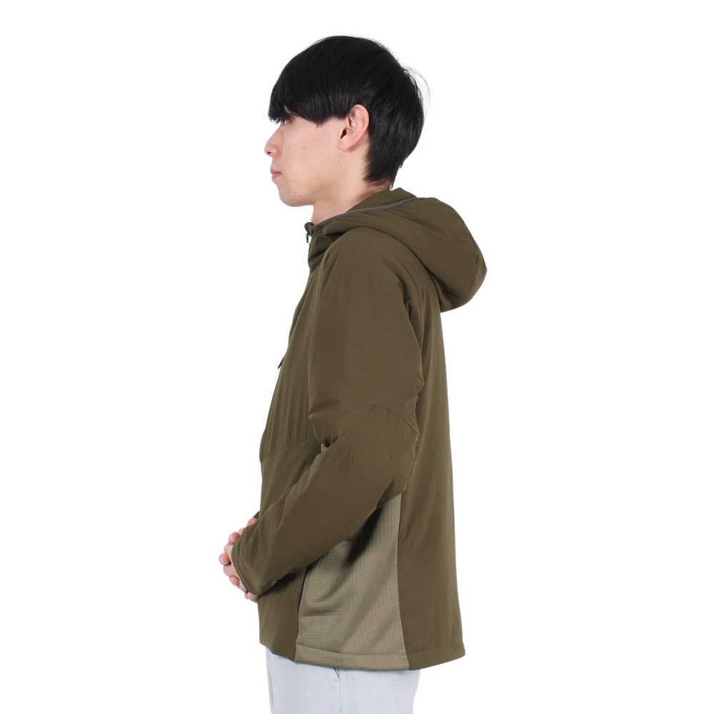 POLEWARDS（メンズ）アウター 中綿 ジャケット エクスコア レッドポイント V3 フーディ PW2SJN04 OLV オリーブ 収納袋付