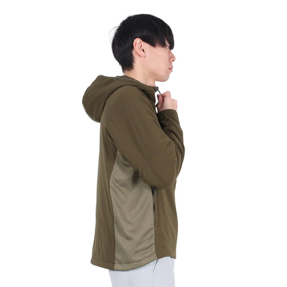 POLEWARDS（メンズ）アウター 中綿 ジャケット エクスコア レッドポイント V3 フーディ PW2SJN04 OLV オリーブ 収納袋付