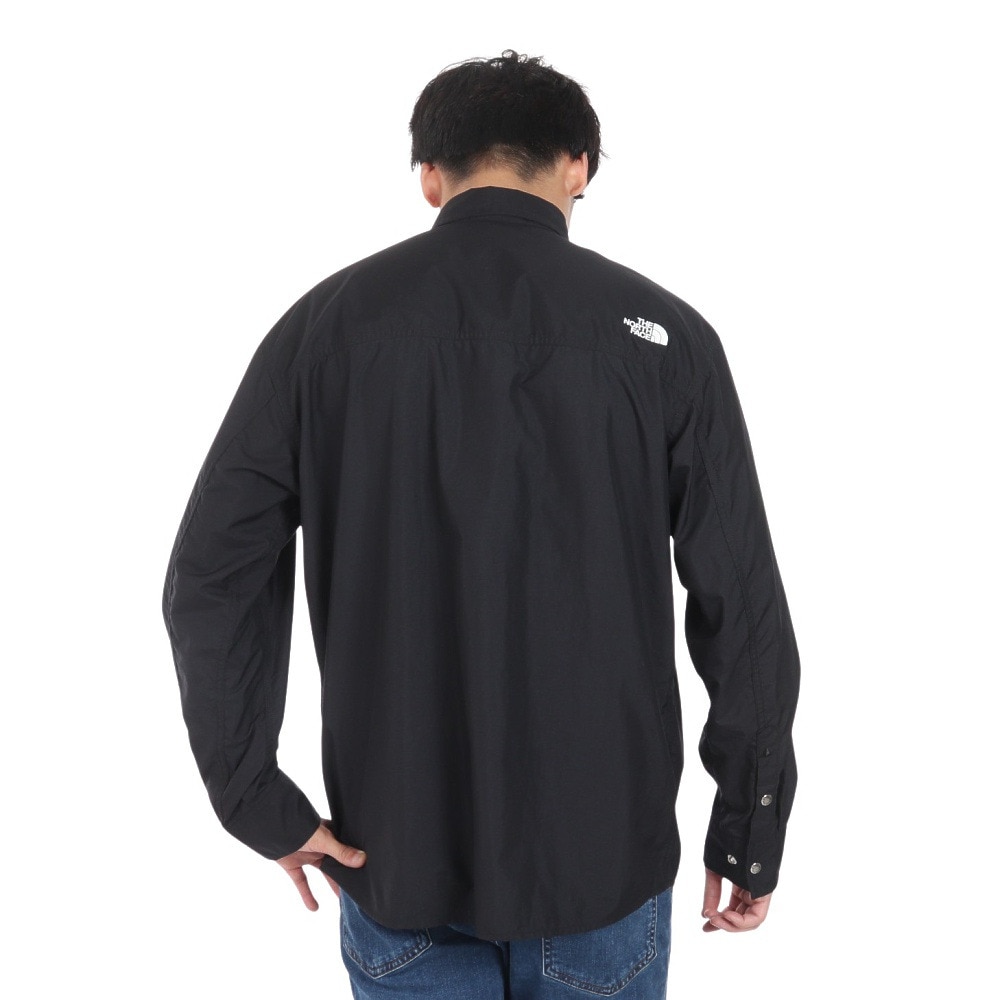 ノースフェイス（THE NORTH FACE）（メンズ、レディース）ロングスリーブヌプシシャツ NR11961 K