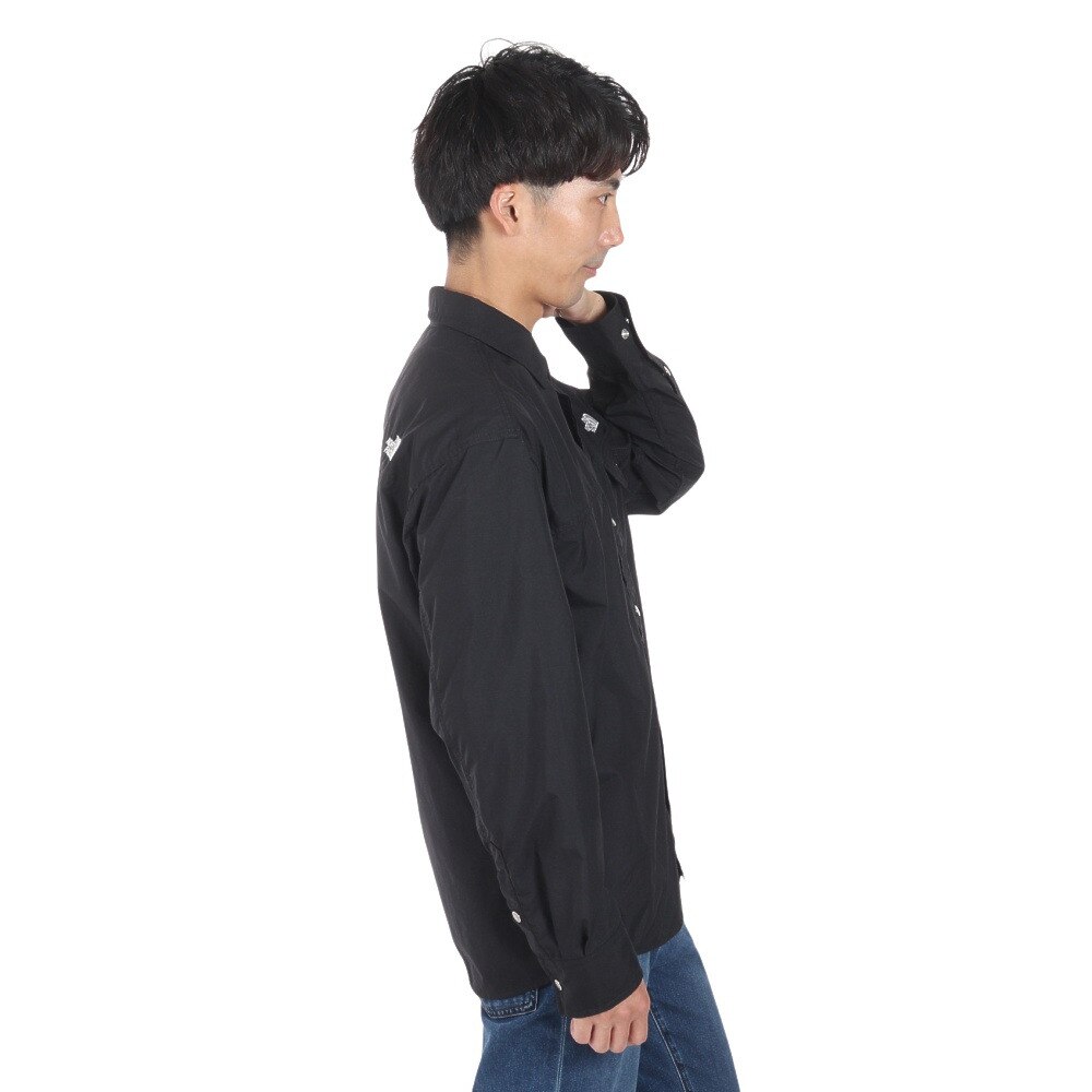 ザ・ノース・フェイス（THE NORTH FACE）（メンズ、レディース）ヌプシ シャツ Nuptse Shirt NR11961 長袖 撥水 ロングスリーブ 静電ケア ブラック