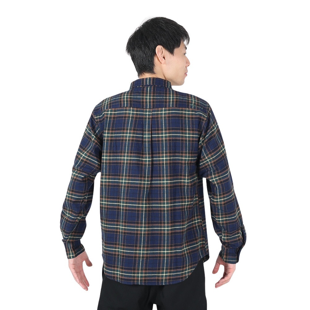 マーモット（Marmot）（メンズ）チェック柄 長袖シャツ TOMSJB80XB GR グリーン ネルシャツ 速乾 抗菌 防臭 UVカット カジュアルシャツ★★★
