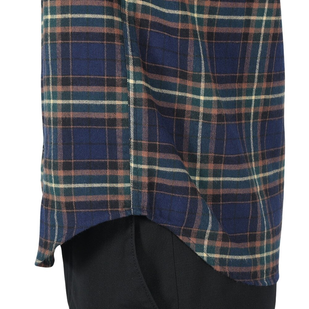 マーモット（Marmot）（メンズ）チェック柄 長袖シャツ TOMSJB80XB GR グリーン ネルシャツ 速乾 抗菌 防臭 UVカット カジュアルシャツ★★★