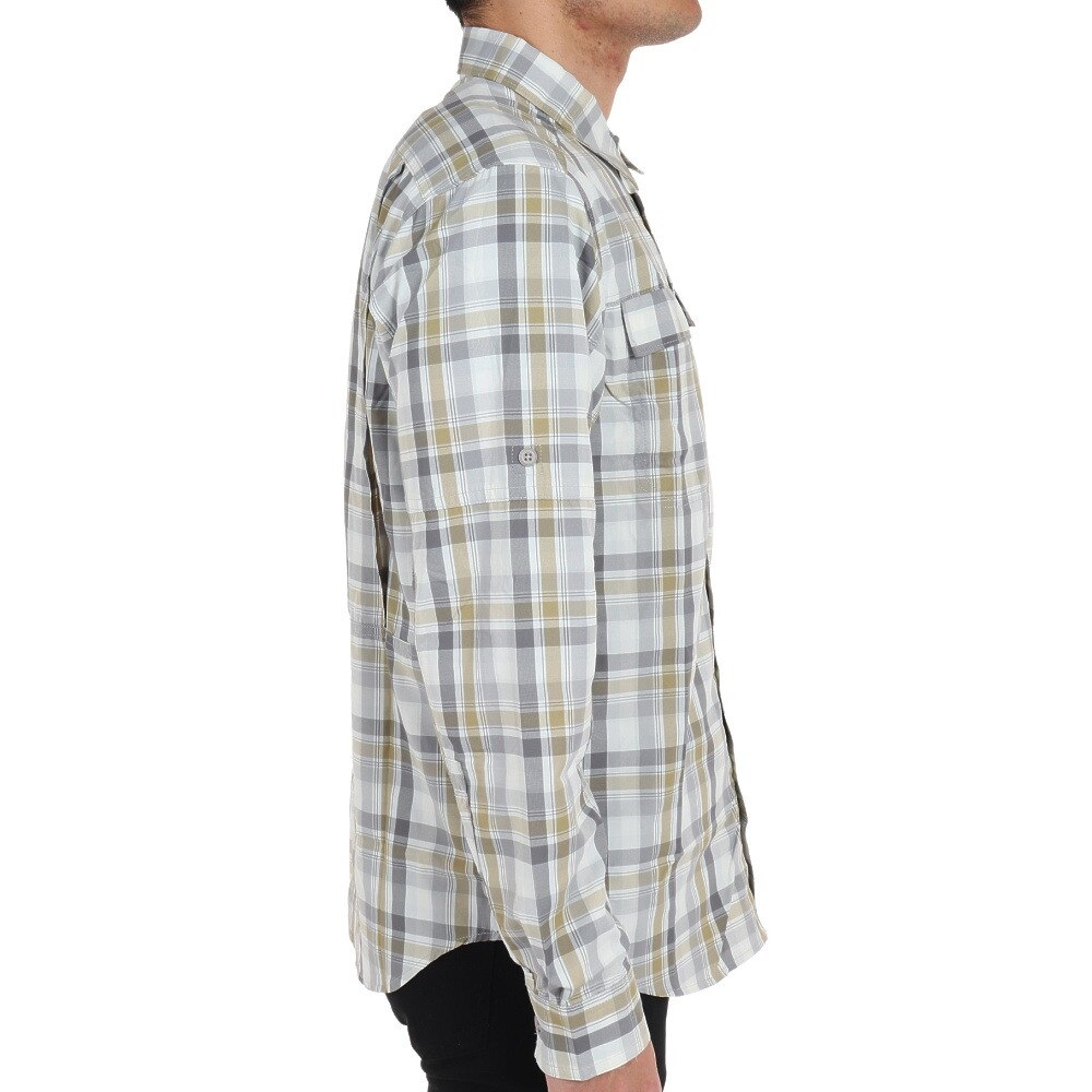 コロンビア（Columbia）（メンズ）長袖シャツ シルバーリッジ2.0 プレイドロングスリーブシャツ AE0649 040 グレー  アウトドア・キャンプ用品はエルブレス