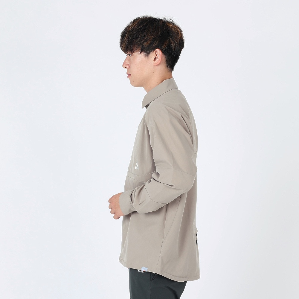 ロジャーエーガー（ROGEREGGER）（メンズ）スイスブランド 軽量 撥水 4Way ストレッチ 長袖シャツ ヤマシャツ デュアル RE23SVT5610021BEG ベージュ