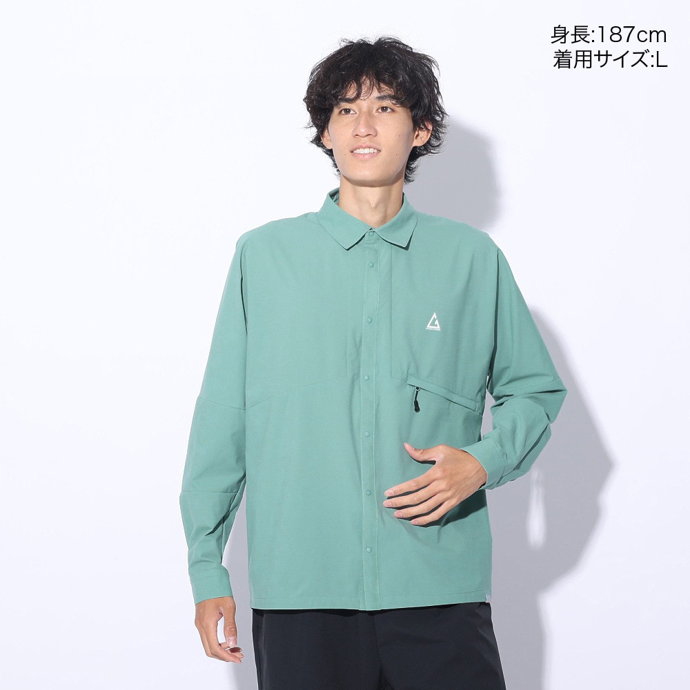 ロジャーエーガー（ROGEREGGER）（メンズ）撥水 4Way ストレッチ 長袖シャツ ベルクシャツ RE24SHY5610012 MNT