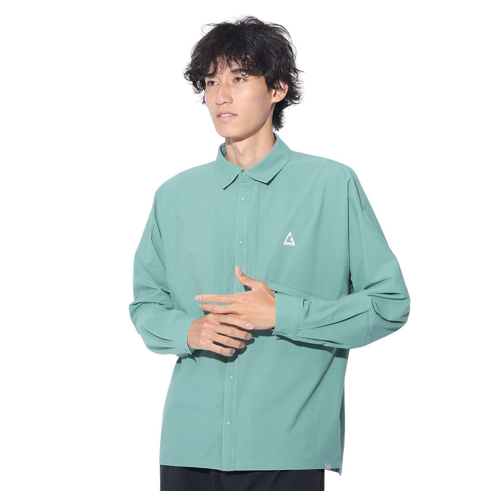 ロジャーエーガー（ROGEREGGER）（メンズ）撥水 4Way ストレッチ 長袖シャツ ベルクシャツ RE24SHY5610012 MNT