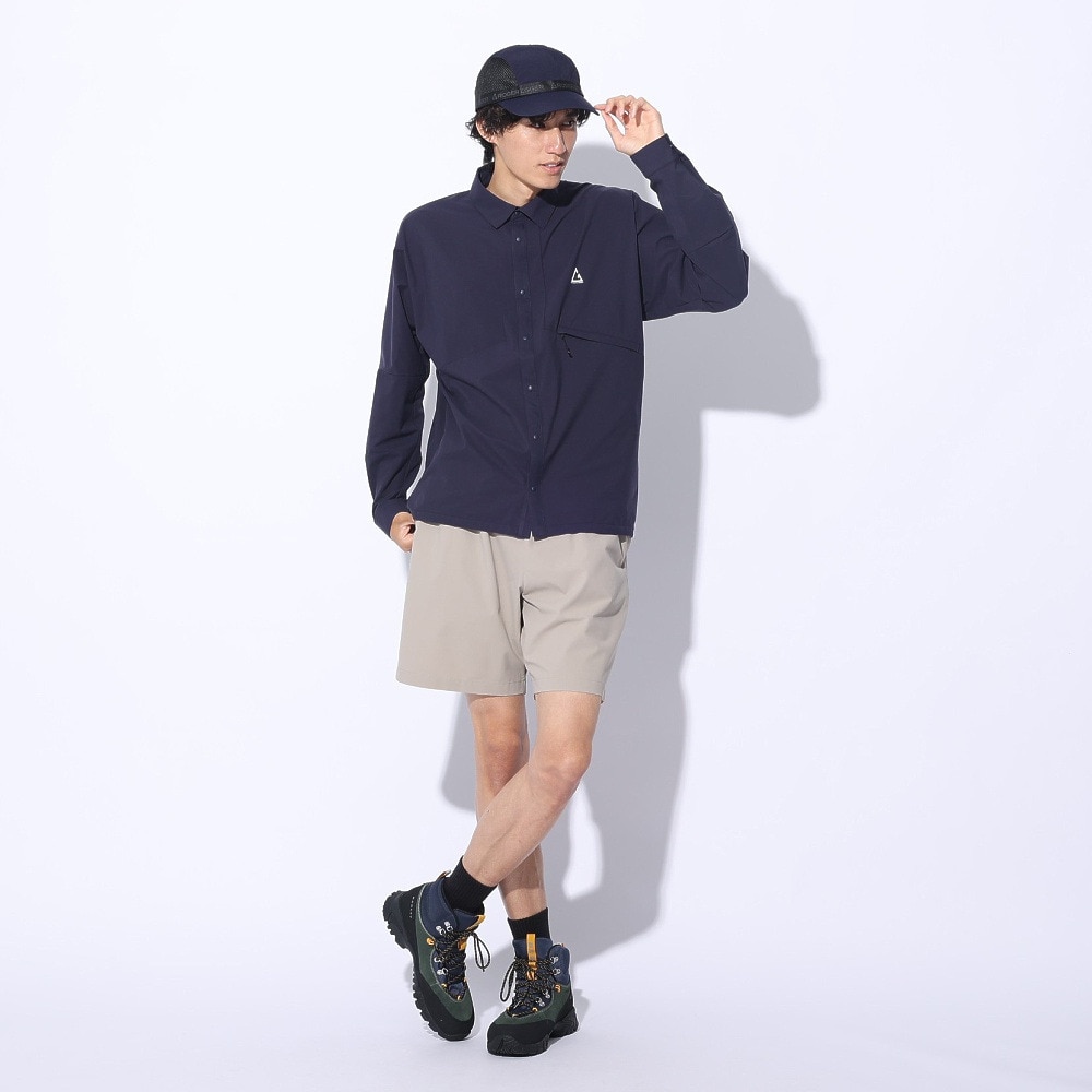 ロジャーエーガー（ROGEREGGER）（メンズ）撥水 4Way ストレッチ 長袖シャツ ベルクシャツ RE24SHY5610012 NVY