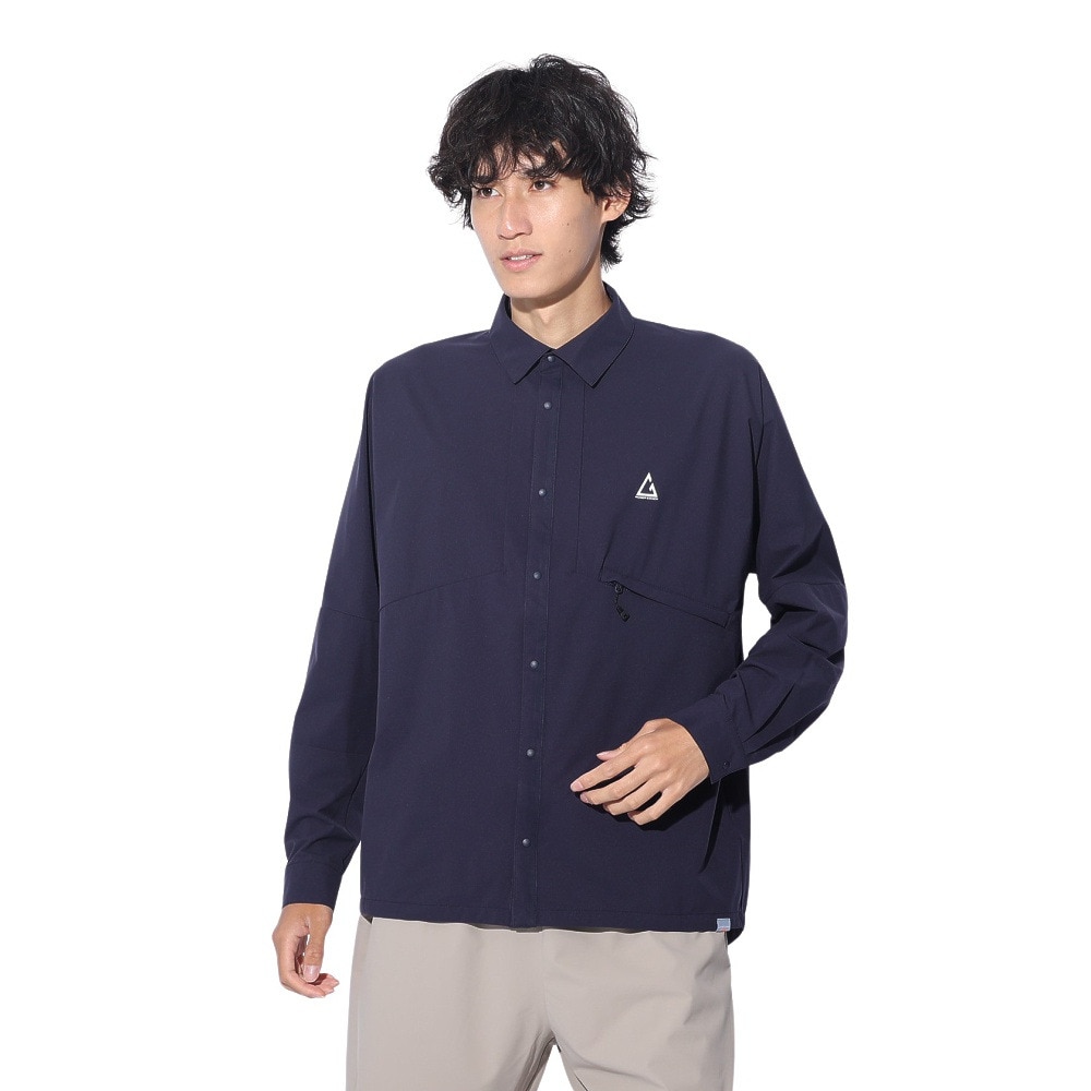ロジャーエーガー（ROGEREGGER）（メンズ）撥水 4Way ストレッチ 長袖シャツ ベルクシャツ RE24SHY5610012 NVY