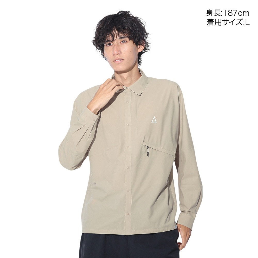 ロジャーエーガー（ROGEREGGER）（メンズ）撥水 4Way ストレッチ 長袖シャツ ベルクシャツ RE24SHY5610012 SBEG
