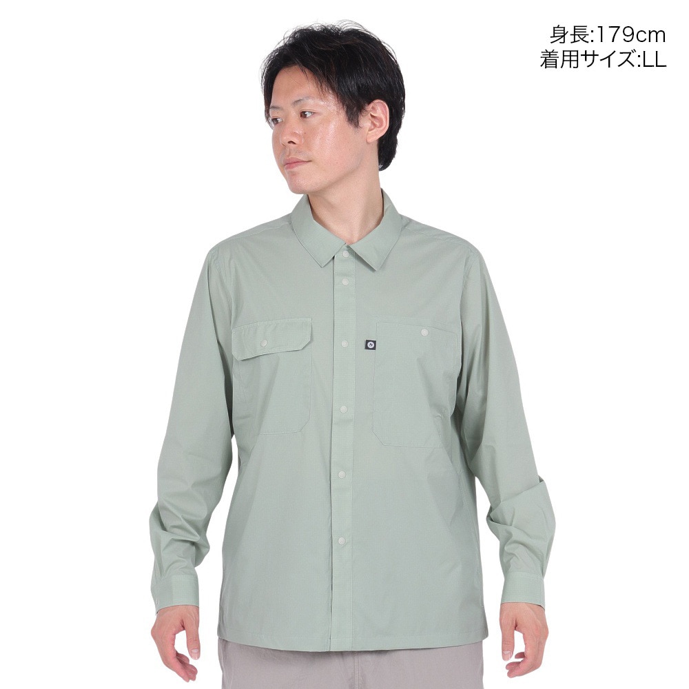 マーモット（Marmot）（メンズ）撥水 通気性 抜群 シンプル 長袖シャツ  Light Lipsop Shirts TSSMS402-DTS