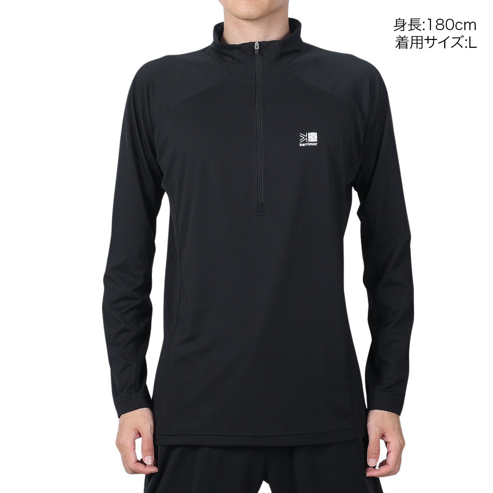カリマー（karrimor）（メンズ）長袖シャツ ファスト ドライ ハーフジップ 101528-9000