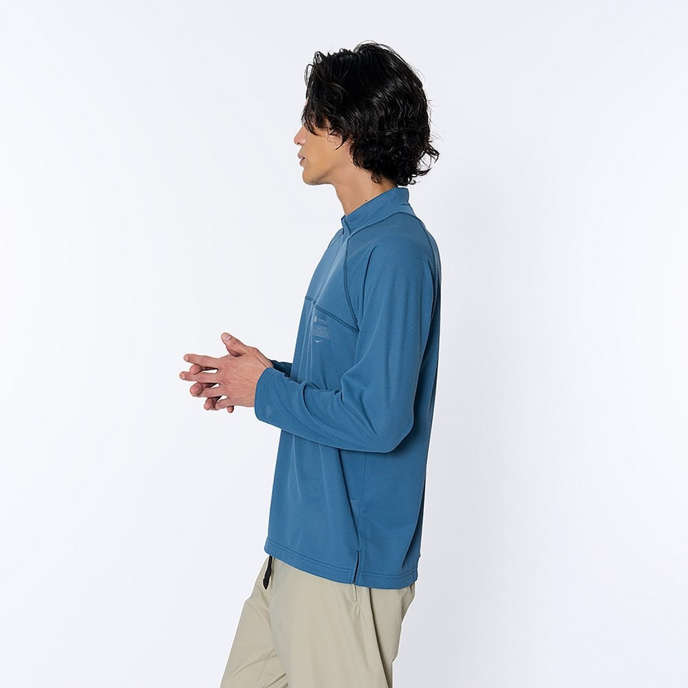 ミズノ（MIZUNO）（メンズ）長袖シャツ ドライエアロフロー ハーフジップ長袖シャツ B2MAB00115