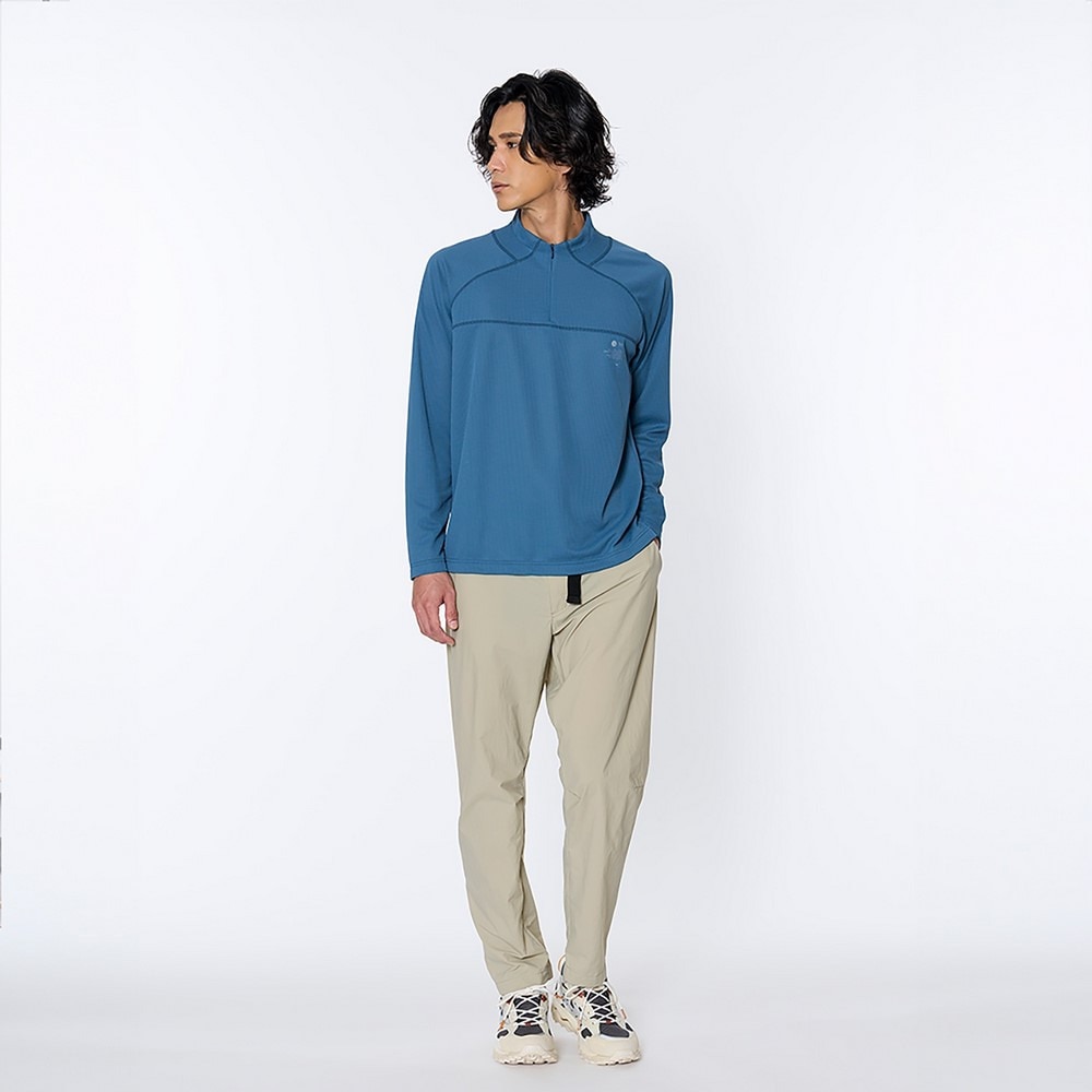 ミズノ（MIZUNO）（メンズ）長袖シャツ ドライエアロフロー ハーフジップ長袖シャツ B2MAB00115