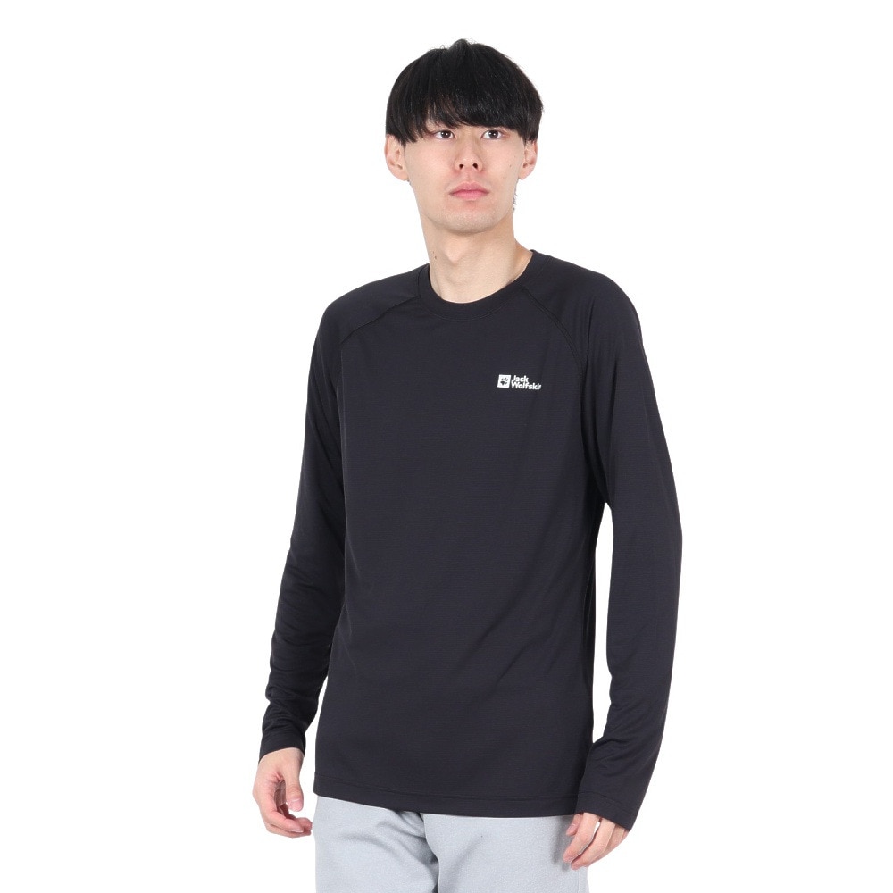 ジャックウルフスキン（JackWolfskin）（メンズ）長袖シャツ インフィニットライト ベースレイヤー A60320-6000