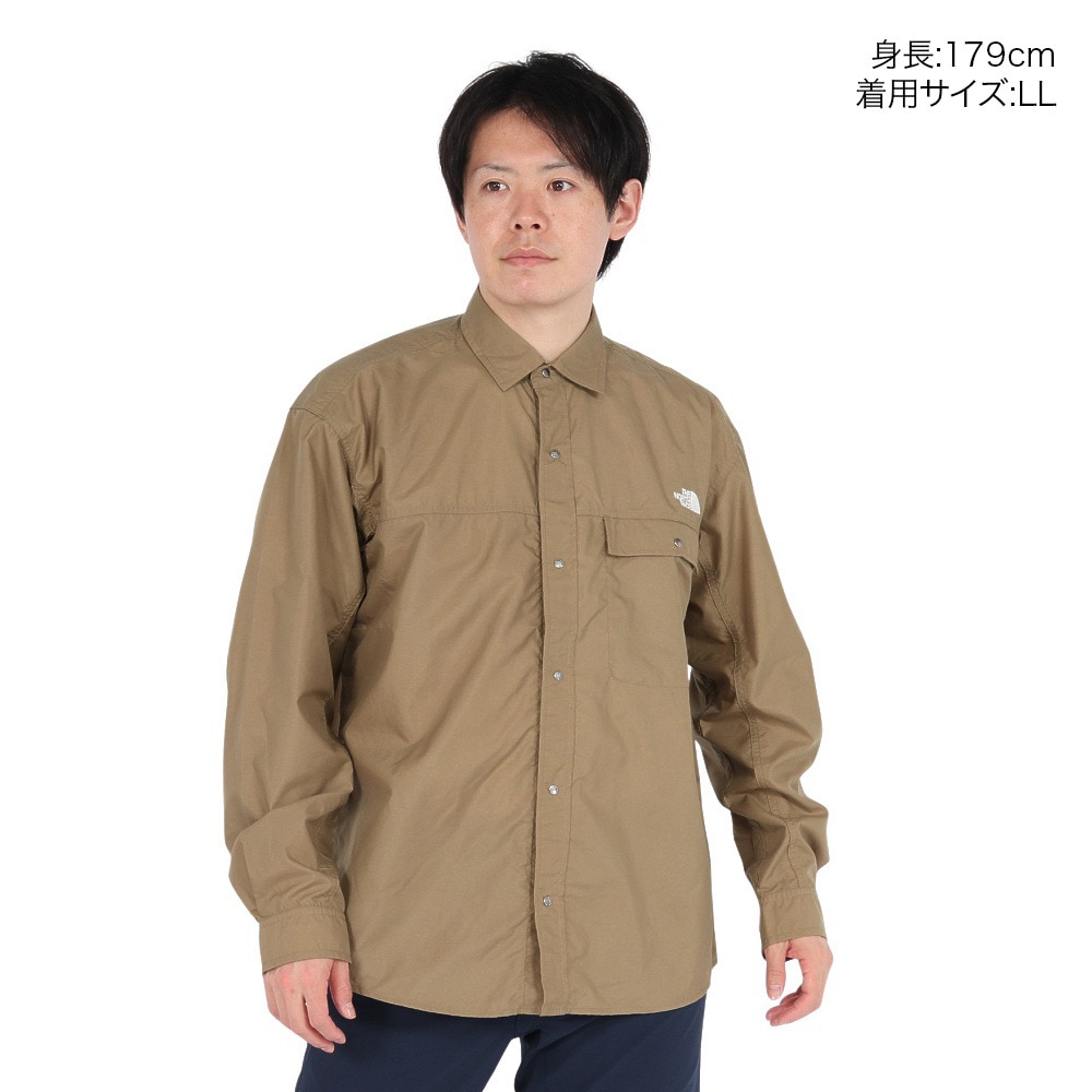ザ・ノース・フェイス（THE NORTH FACE）（メンズ、レディース）長袖シャツ ロングスリーブ ヌプシ シャツ NR12552 CK