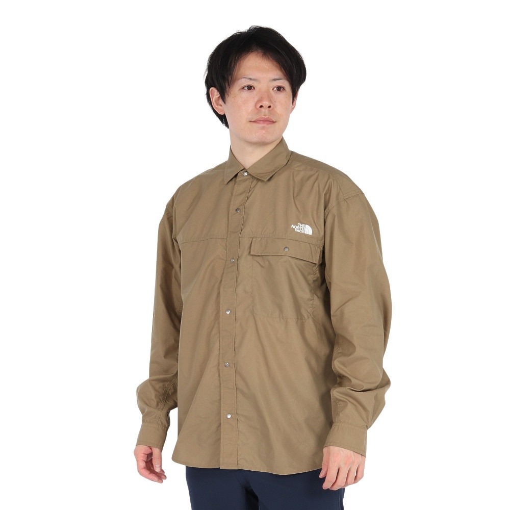 ザ・ノース・フェイス（THE NORTH FACE）（メンズ、レディース）長袖シャツ ロングスリーブ ヌプシ シャツ NR12552 CK