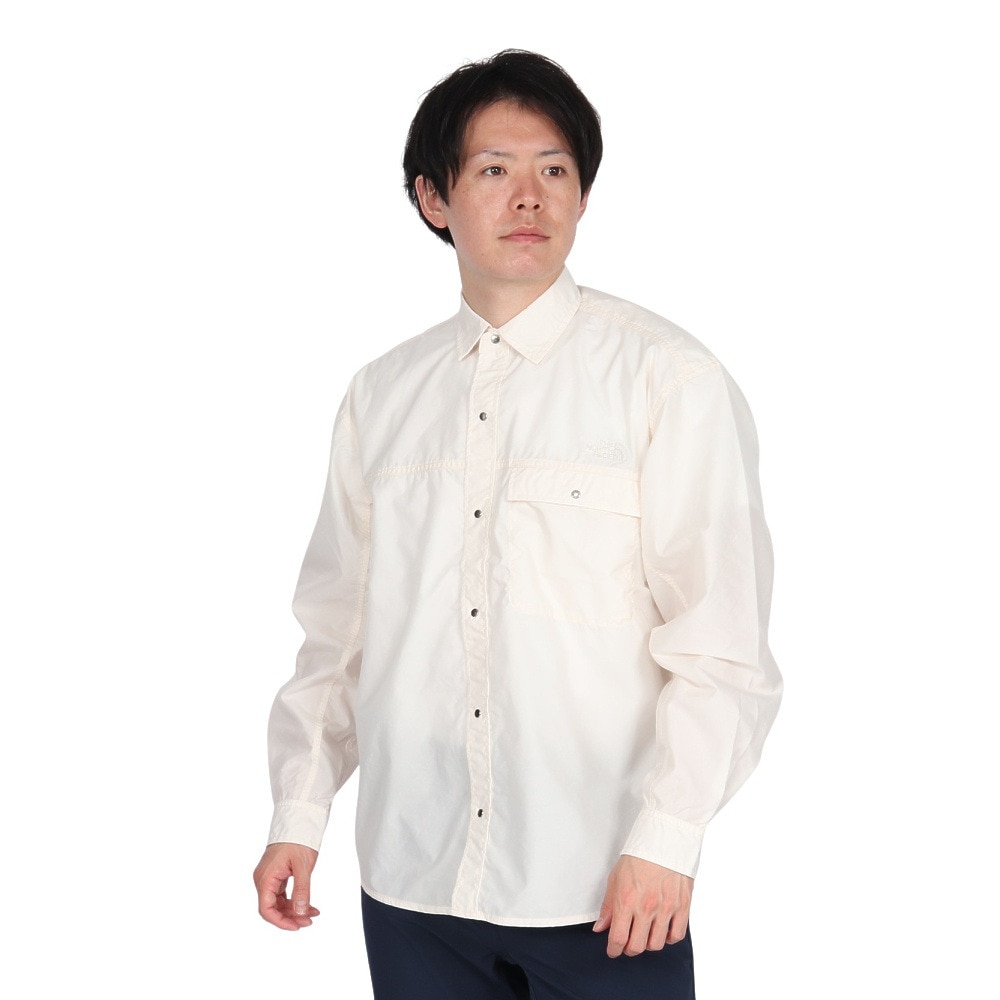ザ・ノース・フェイス（THE NORTH FACE）（メンズ、レディース）長袖シャツ NUPTSE NR12552 WD