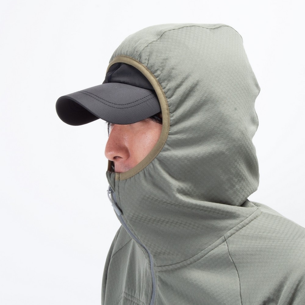 カリマー（karrimor）（メンズ）長袖シャツ octa ジップ フーディー 101597-7500